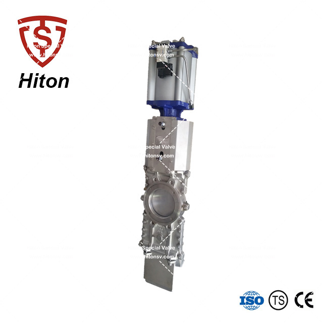 對(duì)夾穿透式刀型閘閥